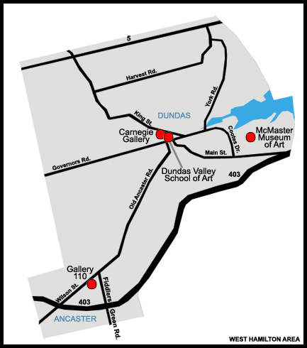 Hamilton West map