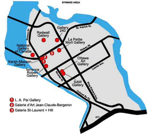 Byward galleries map