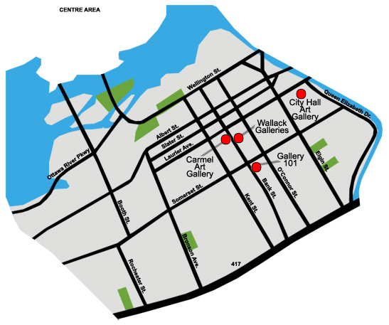 Ottawa Centre gallery map