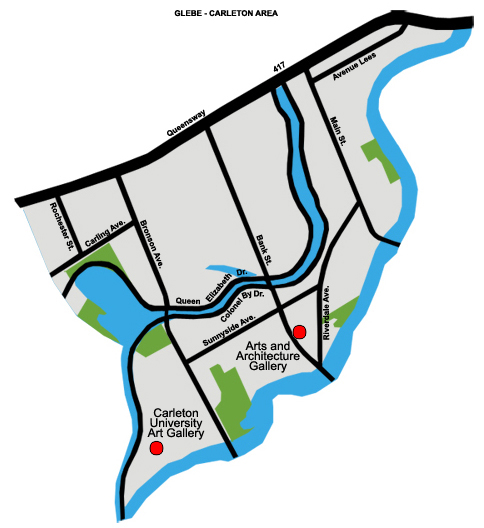 Map of Glebe Carleton galleries