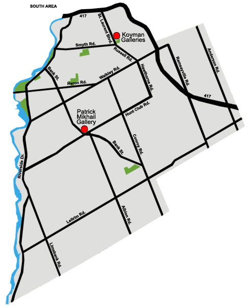 Map of Ottawa South galleries