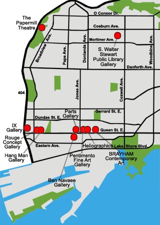 Toronto East Map