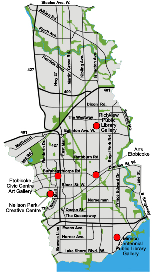 Toronto West Map